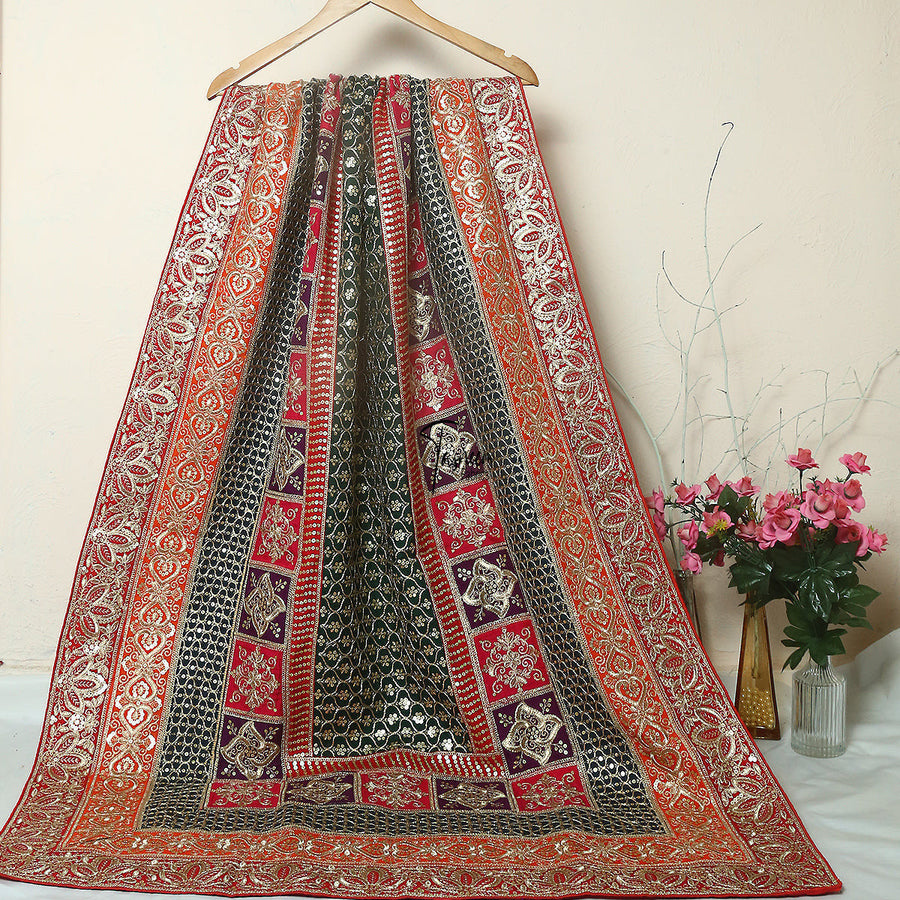 Tasneem Fabrics Women's Mumtaz Embroidered Dupatta - FBEM0000738