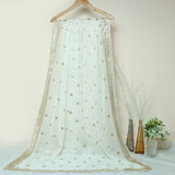Tasneem Fabrics Women's Pure Chiffon Jacquard Dupatta - FBEM0000654
