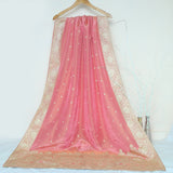 Tasneem Fabrics Women's Pure Chiffon Jacquard Dupatta - FBDY0002968