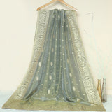 Tasneem Fabrics Women's Pure Chiffon Jacquard Dupatta - FBDY0002798