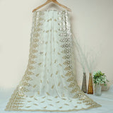 Tasneem Fabrics Women's Pure Chiffon Jacquard Dupatta - FBDY0002977