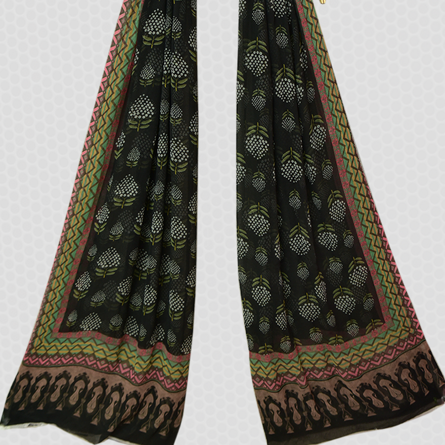 Tasneem Fabrics Women's Printed Crinkle Dupatta - MDPR0003524