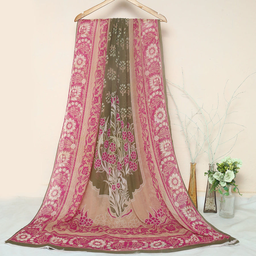 Tasneem Fabrics Women's Printed Crinkle Dupatta - MDPR0003499