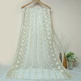 Tasneem Fabrics Women's Pure Chiffon Jacquard Dupatta - FBEM0000850