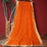 Tasneem Fabrics Women's Pure Chiffon Jacquard Dupatta - FBDY0002801