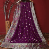 Tasneem Fabrics Women's Pure Silk Jacquard Dupatta - FBDY0002383