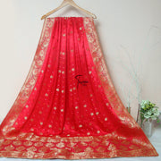 Tasneem Fabrics Women's Pure Gaji Silk Jacquard Dupatta - FBDY0002728