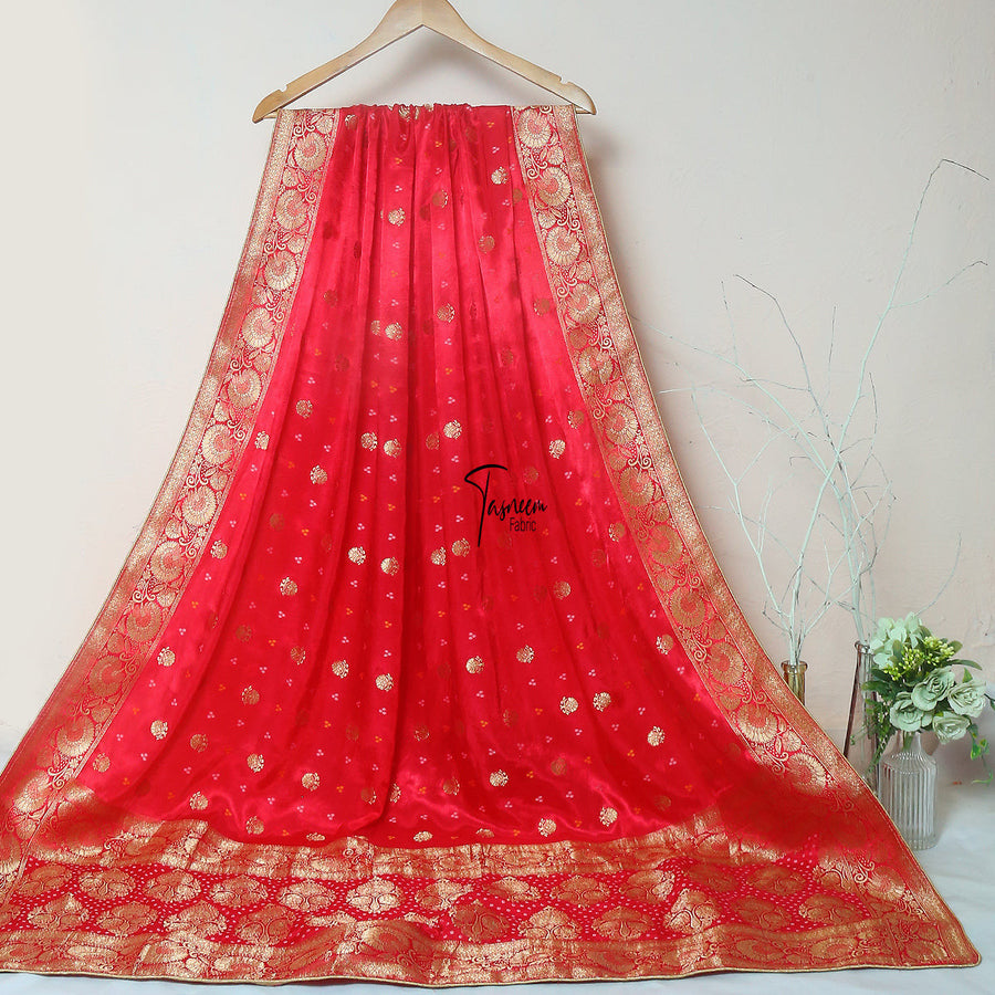 Tasneem Fabrics Women's Pure Gaji Silk Jacquard Dupatta - FBDY0002728