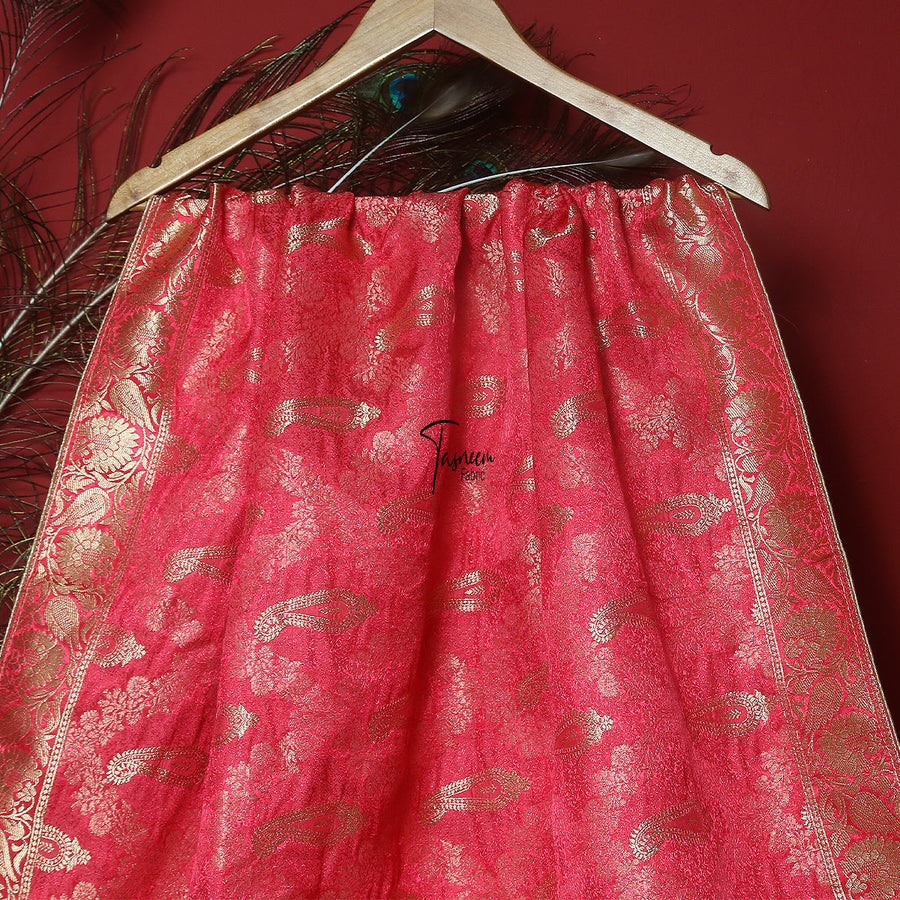 FBDY0002592-Pure Gaji Silk Jacquard - Tasneem Fabrics