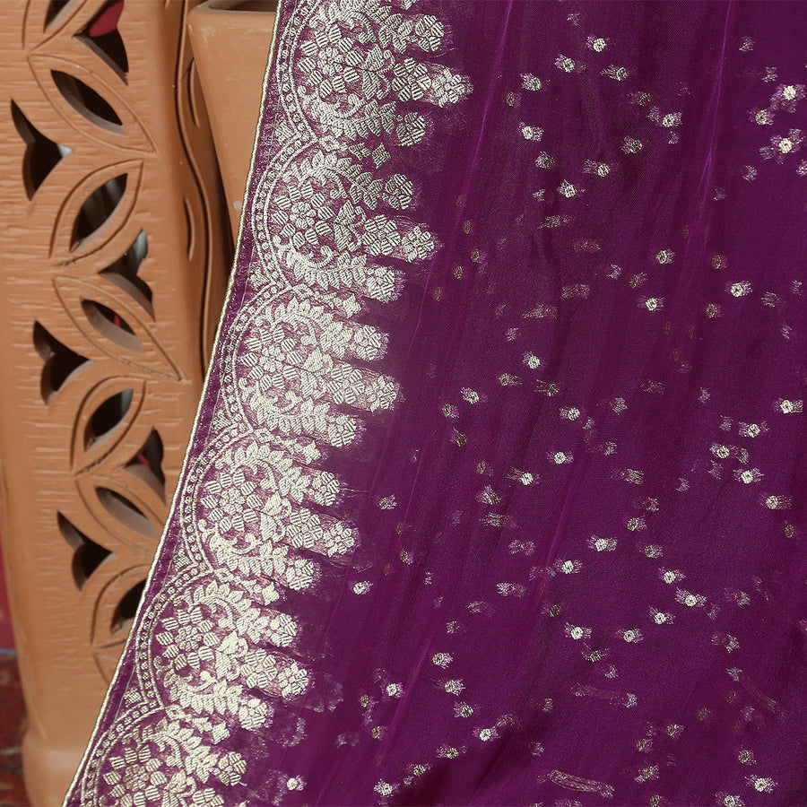 Pure Chiffon Jacquard-FBDY0002804 - Tasneem Fabrics