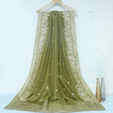 Tasneem Fabrics Women's Pure Chiffon Jacquard Dupatta - FBDY0002787