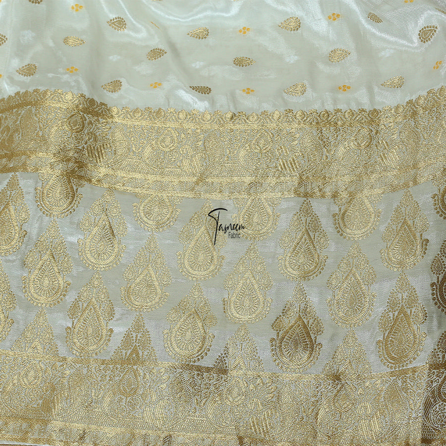 Tasneem Fabrics Women's Pure Gaji Silk Jacquard Dupatta - FBDY0003032