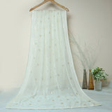 Tasneem Fabrics Women's Pure Chiffon Jacquard Dupatta - FBEM0000656