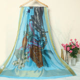 Tasneem Fabrics Women's Pure Printed Monark Dupatta - MDPR0001557