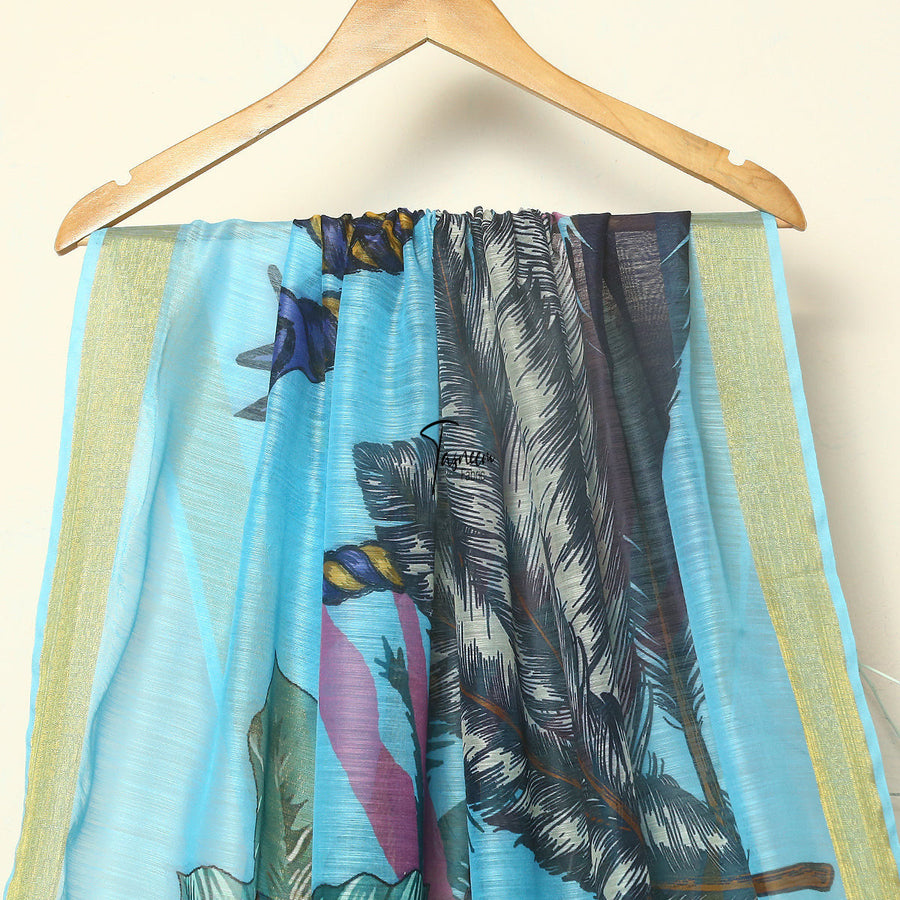 Tasneem Fabrics Women's Pure Printed Monark Dupatta - MDPR0001557