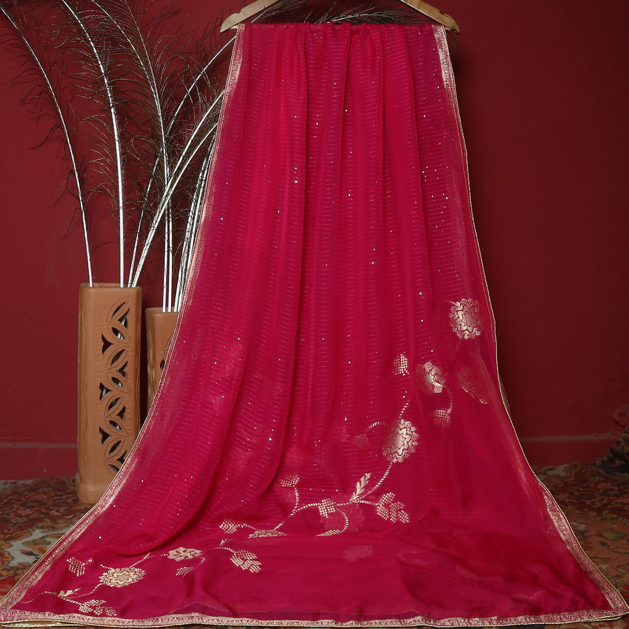 Pure Organza Jacquard-FBDY0002946 - Tasneem Fabrics