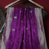 FBDY0002585-Pure Gaji Silk Zari Jacq - Tasneem Fabrics