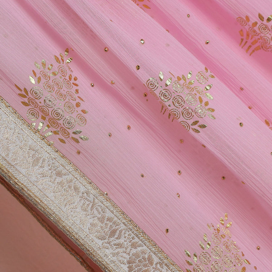 Pure Crinkle Foil Jacquard-FBDY0002634 - Tasneem Fabrics