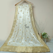 Tasneem Fabrics Women's Pure Gaji Silk Jacquard Dupatta - FBDY0003037