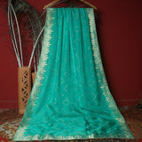 Tasneem Fabrics Women's Pure Chiffon Jacquard Dupatta - FBDY0002808