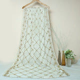 Tasneem Fabrics Women's Satin Crinkle Dupatta - FBEM0000833