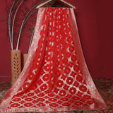 Tasneem Fabrics Women's Pure Organza Jacquard Dupatta - FBDY0002740
