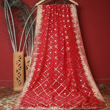Tasneem Fabrics Women's Pure Organza Jacquard Dupatta - FBDY0002856