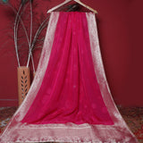 Tasneem Fabrics Women's Pure Organza Jacquard Dupatta - FBDY0002660