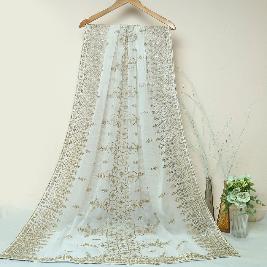 Pure Organza Jacquard-FBEM0000813 - Tasneem Fabrics