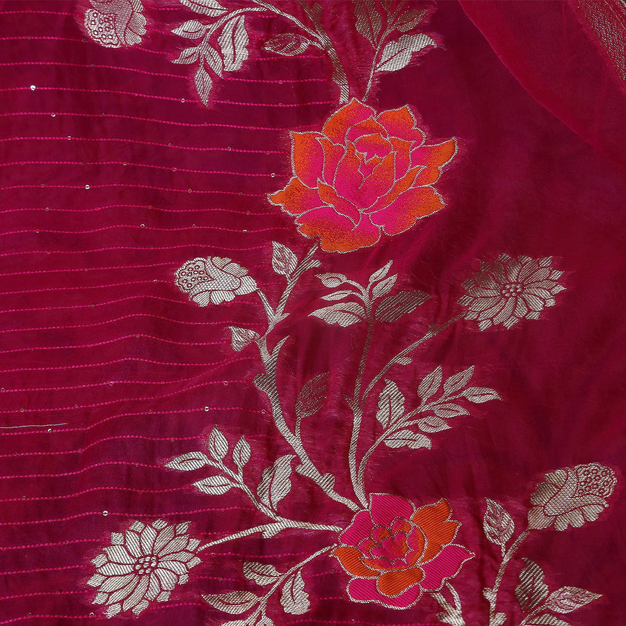 Pure Organza Jacquard-FBDY0002777 - Tasneem Fabrics