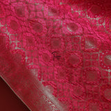 FBDY0002542-Pure Gaji Silk Jacq. Bandhni - Tasneem Fabrics