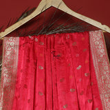 FBDY0002716-Pure Gaji Silk Zari Jacq. Bandhni - Tasneem Fabrics