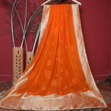 Tasneem Fabrics Women's Pure Organza Jacquard Dupatta - FBDY0002659