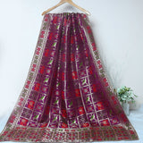 Tasneem Fabrics Women's Pure Matka Silk Jacquard Dupatta - FBDY0002571