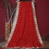 Tasneem Fabrics Women's Pure Chiffon Jacquard Dupatta - FBDY0002805