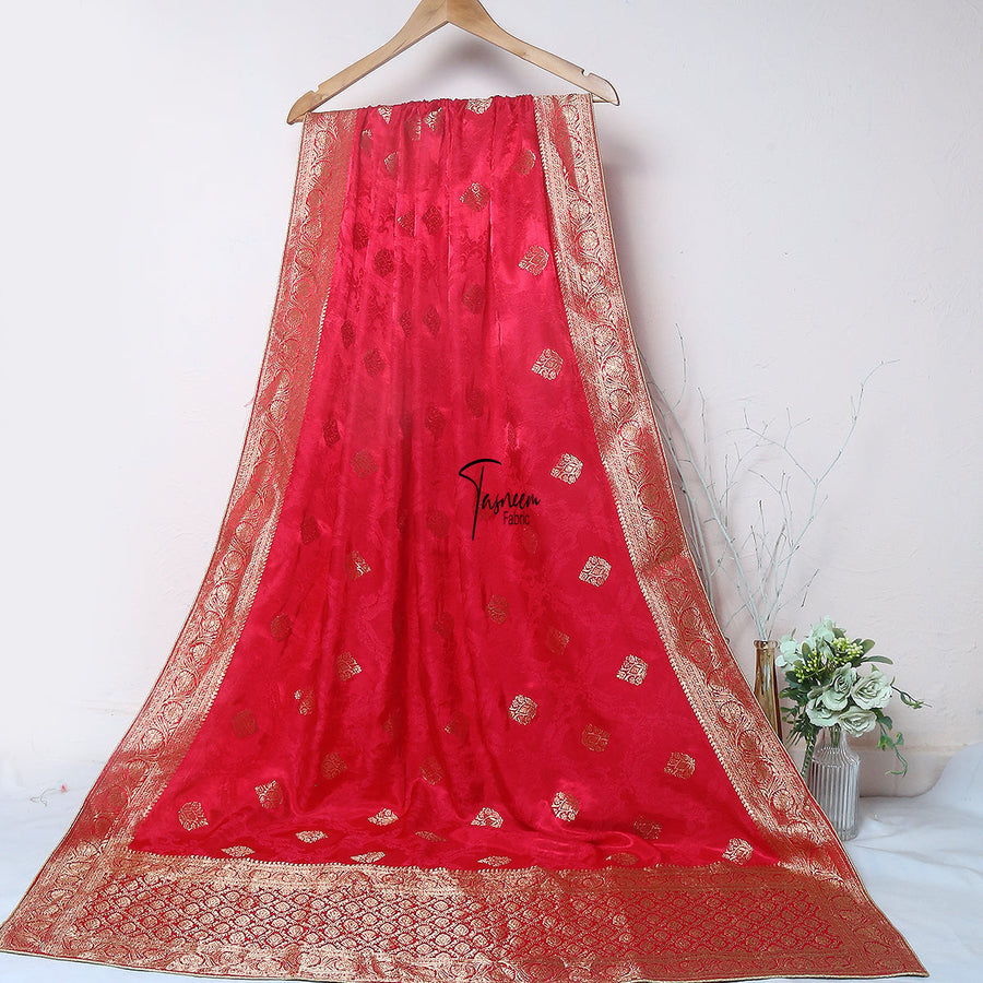 Tasneem Fabrics Women's Pure Gaji Silk Jacquard Dupatta - FBDY0002711