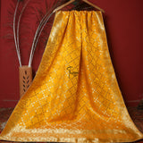 Tasneem Fabrics Women's Pure Gaji Silk Jacquard Dupatta - FBDY0002638