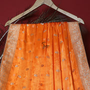 FBDY0002595-Pure Gaji Silk Jacq. Bandhni - Tasneem Fabrics