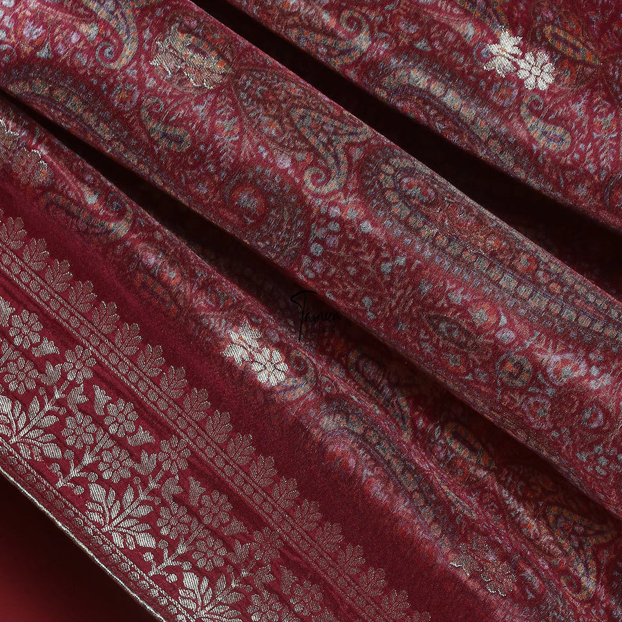 FBPR0002593-Pure Raw Silk Jacquard - Tasneem Fabrics