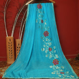 Tasneem Fabrics Women's Pure Organza Jacquard Dupatta - FBDY0002779