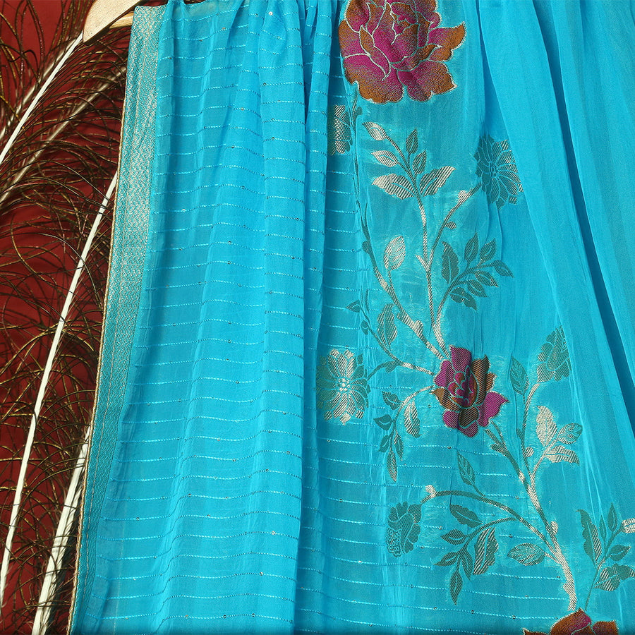 Pure Organza Jacquard-FBDY0002779 - Tasneem Fabrics