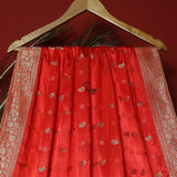 FBDY0002597-Pure Gaji Silk Jacq. Bandhni - Tasneem Fabrics