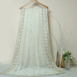 Tasneem Fabrics Women's Pure Chiffon Jacquard Dupatta - FBEM0000648
