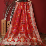 Tasneem Fabrics Women's Pure Silk Jacquard Dupatta - FBDY0002421