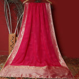 Tasneem Fabrics Women's Pure Organza Jacquard Dupatta - FBDY0002651
