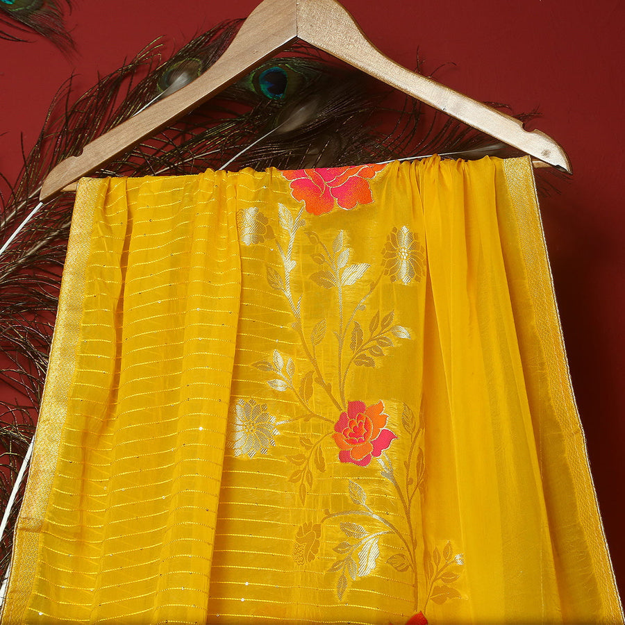 Pure Organza Jacquard-FBDY0002780 - Tasneem Fabrics