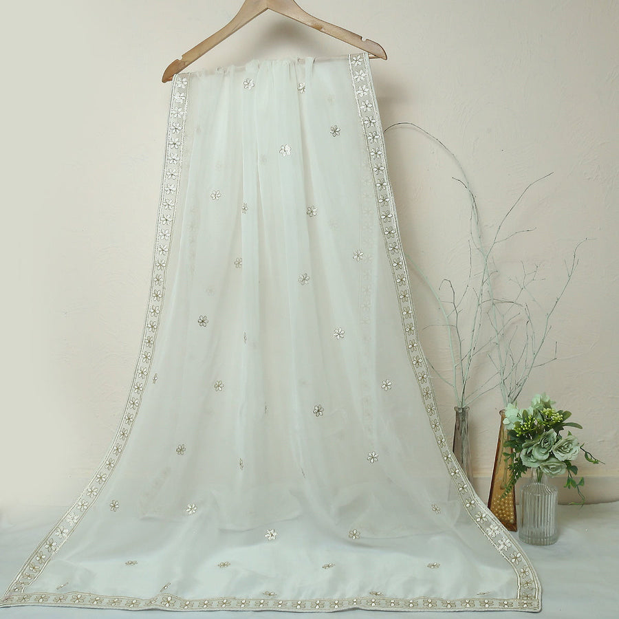 Pure Organza Jacquard-FBEM0000814 - Tasneem Fabrics