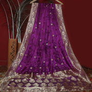 FBDY0002521-Pure Gaji Silk Jacq. Bandhni - Tasneem Fabrics