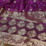 FBDY0002521-Pure Gaji Silk Jacq. Bandhni - Tasneem Fabrics