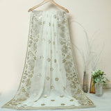 Tasneem Fabrics Women's Pure Chiffon Jacquard Dupatta - FBDY0002976